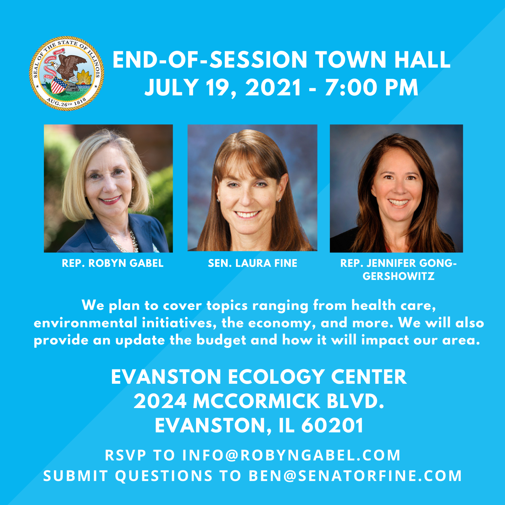 End-of-Session Town Hall July 19th